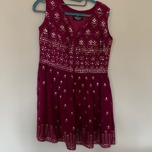 Indian magenta lehenga